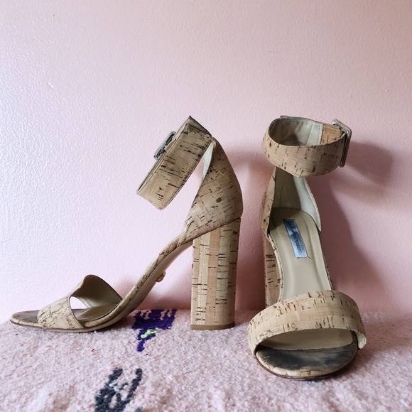 Diane von Furstenberg Cork Heeled Sandals - Picture 2 of 4